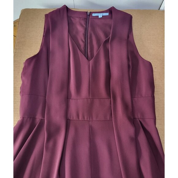 Antonio Melani Women's SZ 14 Kennedy Dressy Jumpsuit Sleeveless Burgundy Wine - Picture 10 of 12